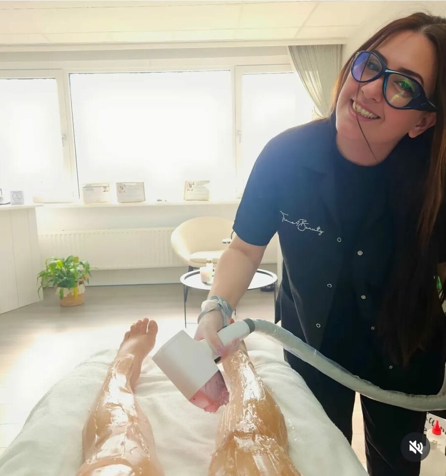 Laser ontharing voor en na